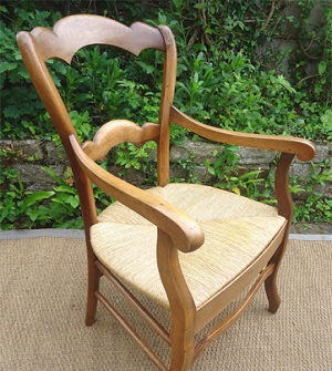 fauteuil en paille