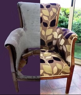 Travail de l artisan Tapissier Blondel a